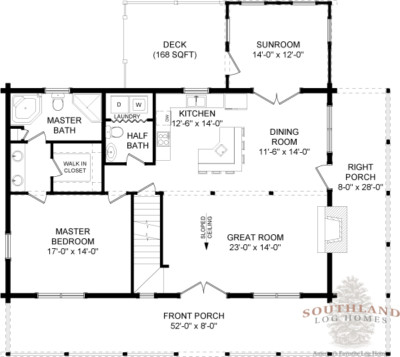 Northampton II - Plans & Information | Southland Log Homes